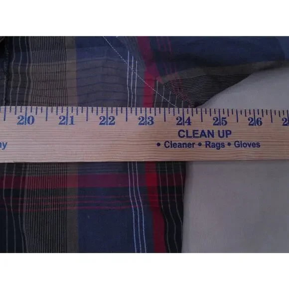 VTG Wrangler Shirt Mens XL Red Pearl Snap X-Long Tails Cowboy Western USA Made - Picture 5 of 9